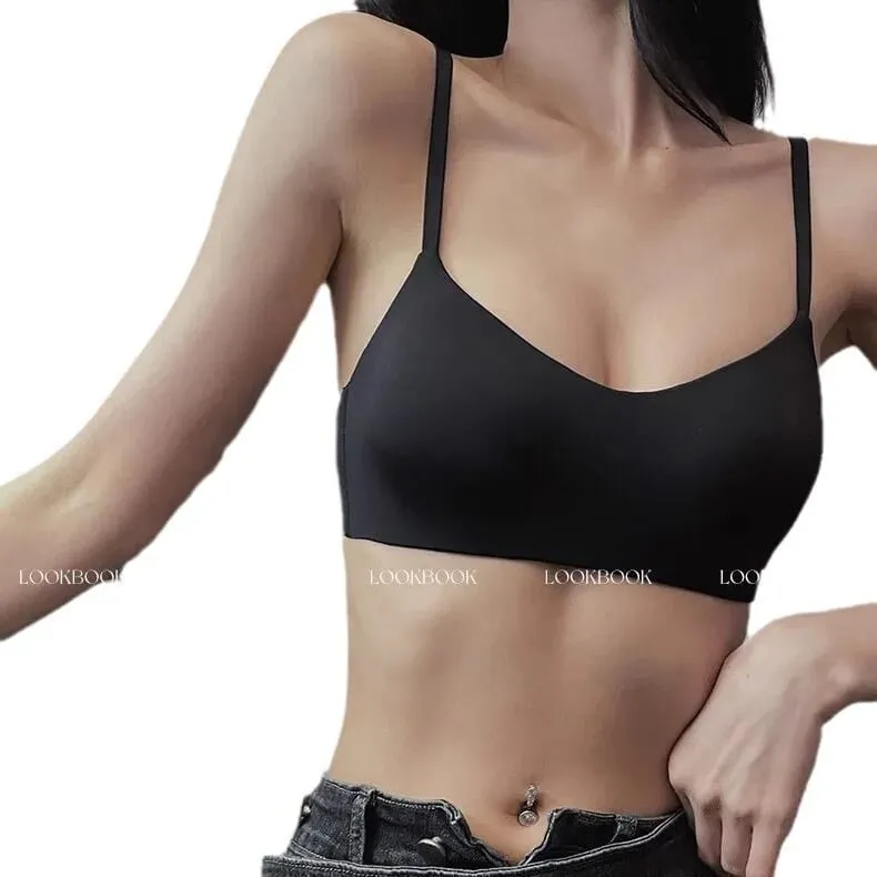 Bezešvé podprsenky pro ženy s malým hrudníkem 1/2 šálku push up podprsenka bez drátěnky dámské spodní prádlo sexy spodní prádlo ženy intimky — image 6