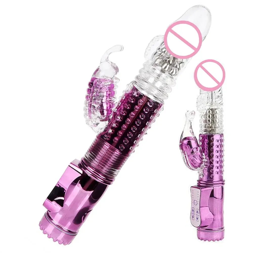 Automatic Stretch Rotate Vibrators For Women Clitoris Stimulator Vaginal Anal Plug Fake Dildos Female Masturbator Sex Toys Adult — image 1