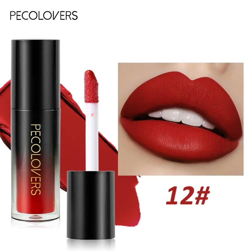Multiple Colors Matte Velvet Lip Gloss Waterproof Long-lasting Non-stick Cup smooth Lipstick To Apply High Color Rendering