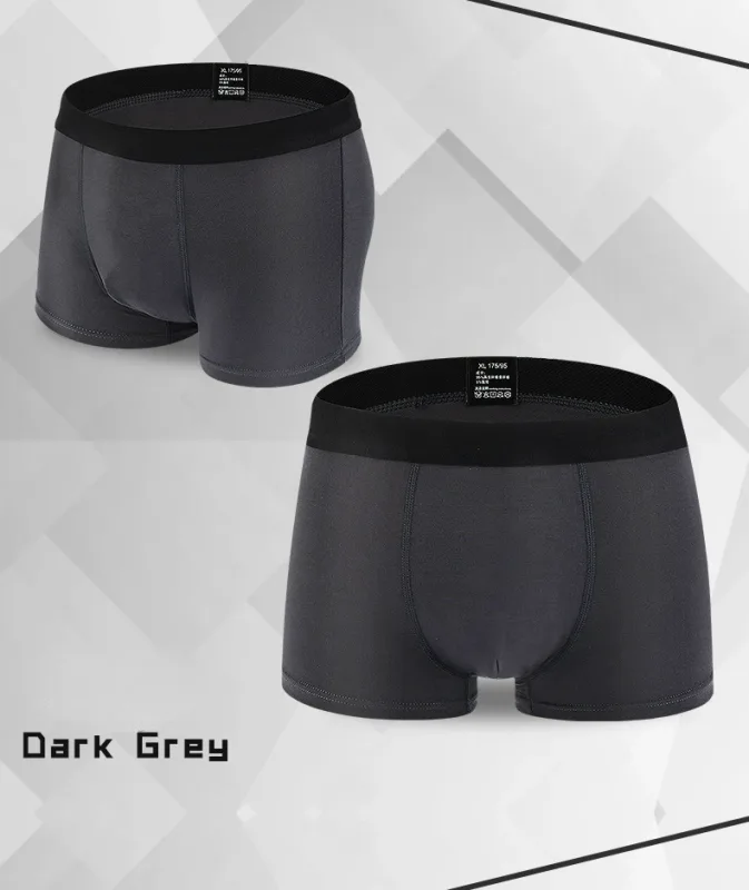 6pcs/Set Black Boxer Men Underpants Bamboo Mens Boxers Man Breathable Men's Panties Sexy Underwear For Men Gifts Comfortable New