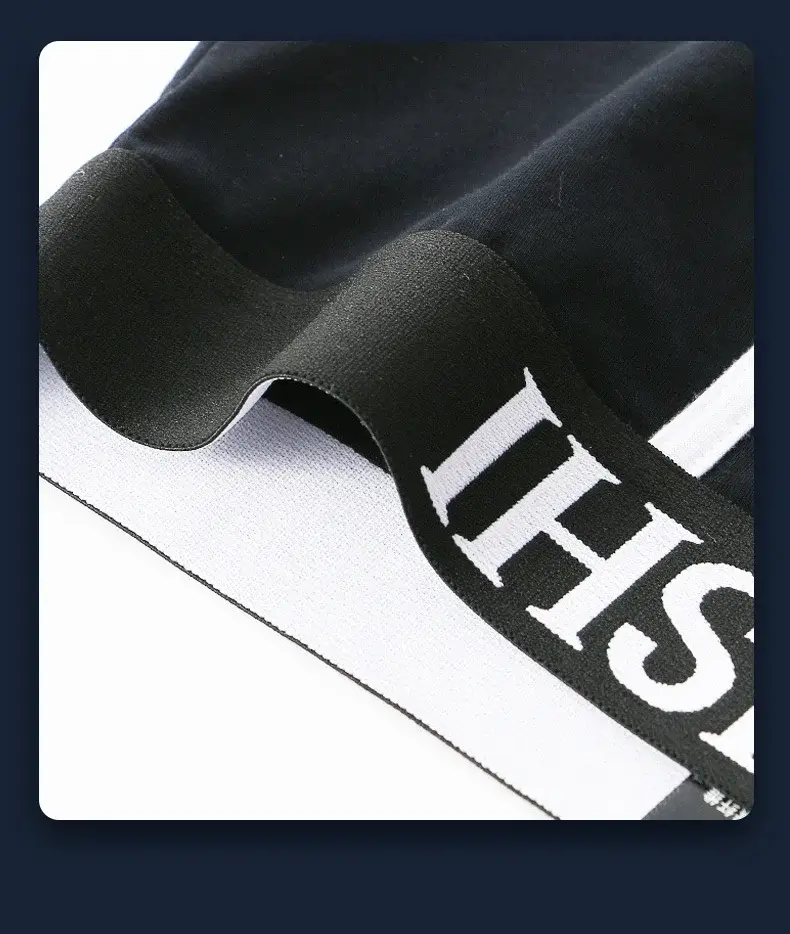 2 Piece Men's Underwear Burst of Cotton Breathable Youth Boxer Shorts Letter Trend Mid-waist Quadrangle Shorts Flat Corner Perso