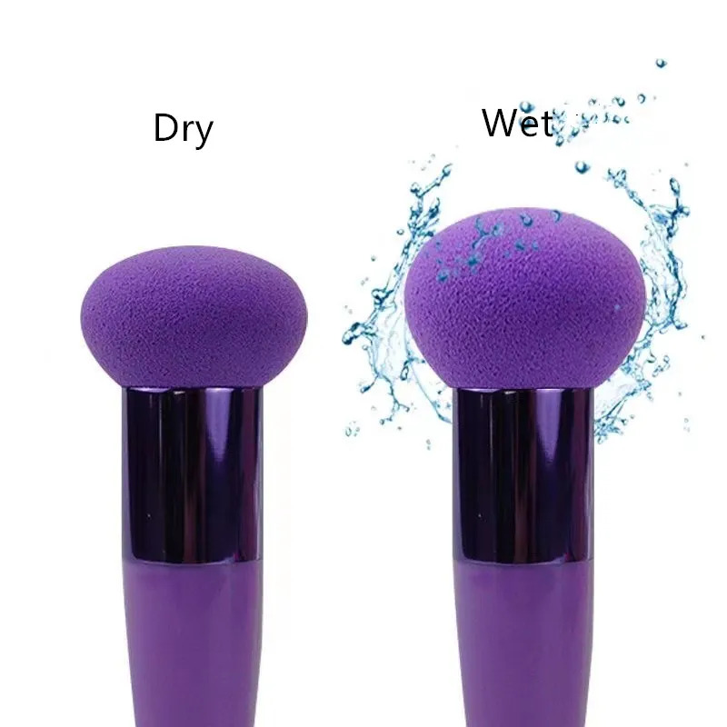 Mushroom Head Makeup Brushes Powder Puff Cosmetic Sponge with Handle Women Fashion Professional Makeup Beauty Tools