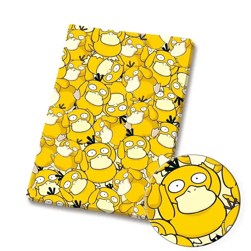 Pokemon Cartoon Fabric140*50cm Ruční šití Patchwork Quiltování Dětské šaty Domácí prostěradlo Potištěná látka Fabric Šití děti