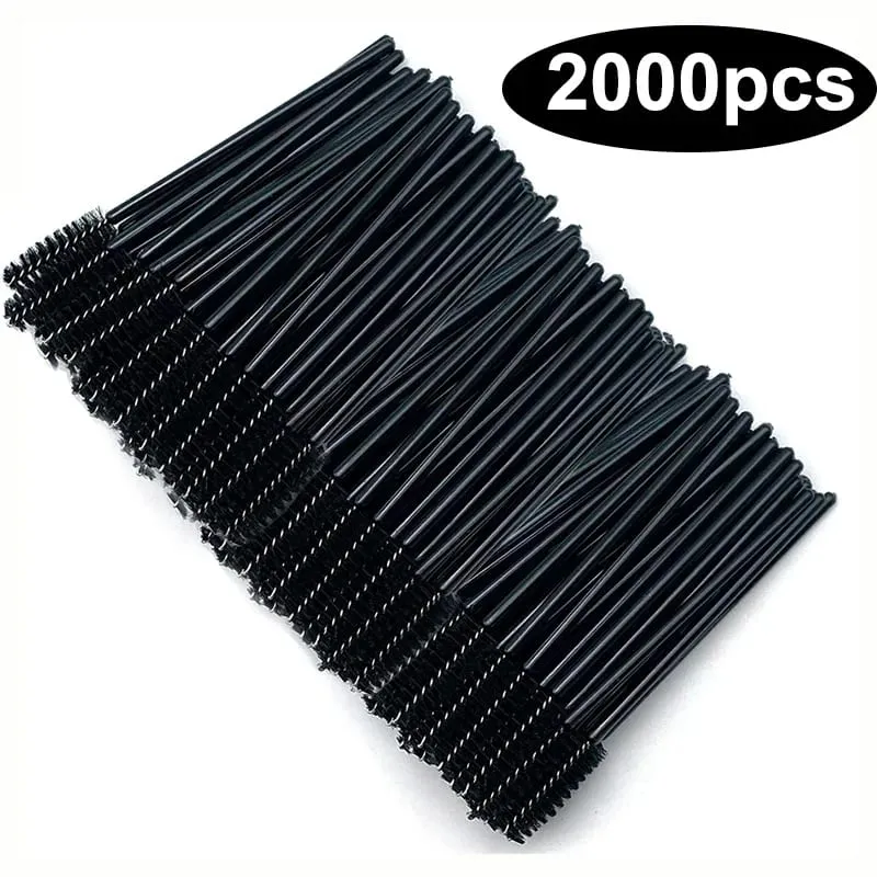 Wholesale 50/1000/2000pcs Spoolies Brush Mascara Wands Wholesale Eyebrow Lash Cleaning Brushes Applicator Makeup Tools Eyelash