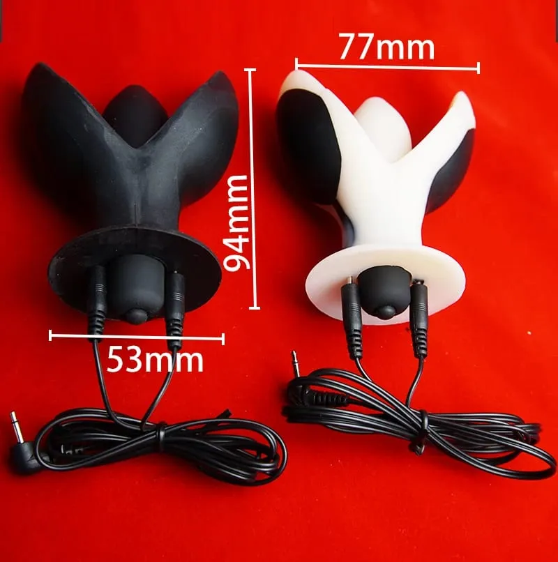 Electro Anal Electrode Bi-Polar Electric Shock Vaginal Butt Plug Sex Toys Estim E-stim Electrosex Electroshock Electrostimulator