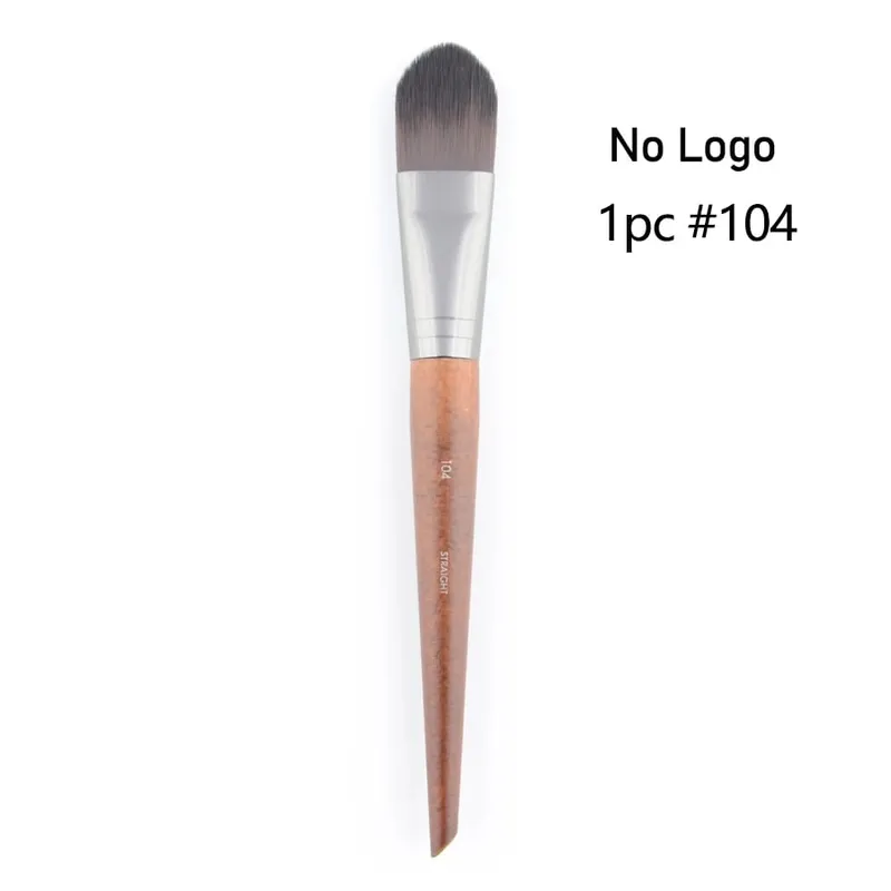 1 piece #108 Foundation Makeup brush Flat Liquid BB cream Natural wood straight Professional Face Mask Make up brushes Synthetic — image 13