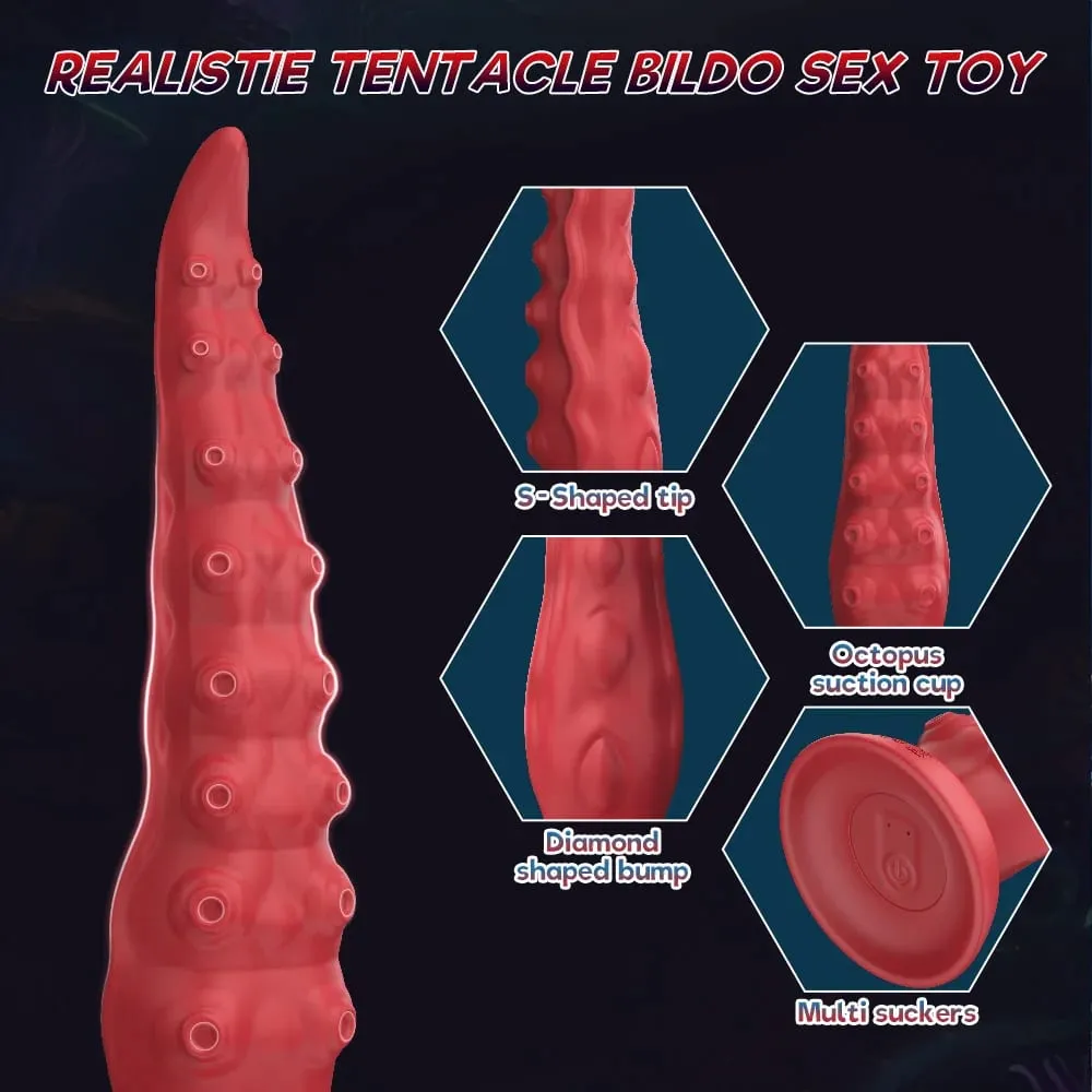 Animal Octopus Long Anal Plug Anal Vaginal Expansion Masturbator Female Orgasm Tentacle Dildo Sex Toys G-Spot Stimulation Penis