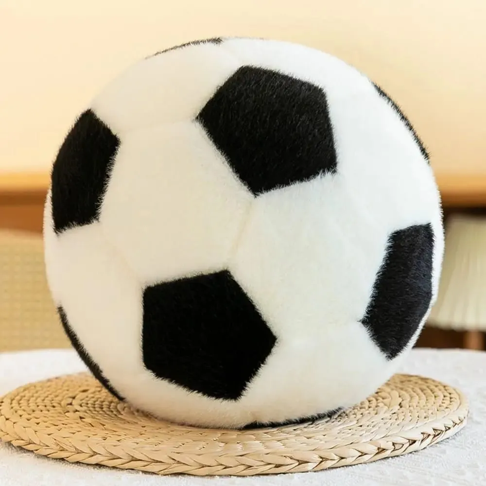 Bantal Lempar Bola Sepak Bentuk Bola Maskot Boneka Bantal Lempar Sepak Bola Lembut 13/20Cm Hadiah Ulang Tahun Teman Sepak Bola Ins — image 6