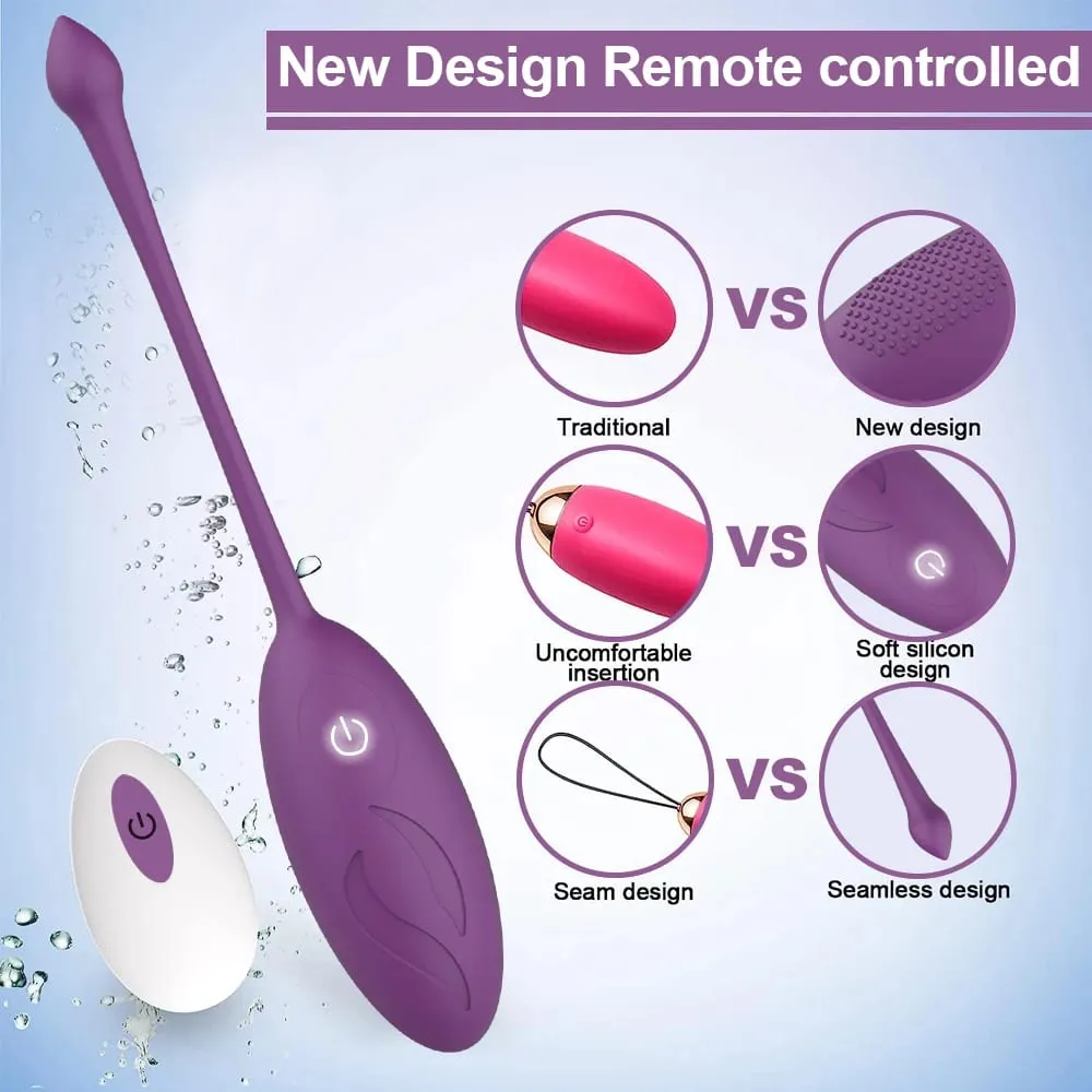 Mainan Seks Penggetar Peluru Remote Control untuk Wanita Dewasa Simulator G-spot Bola Vagina Sumbat Anal Bergetar Telur Cinta Masturbasi