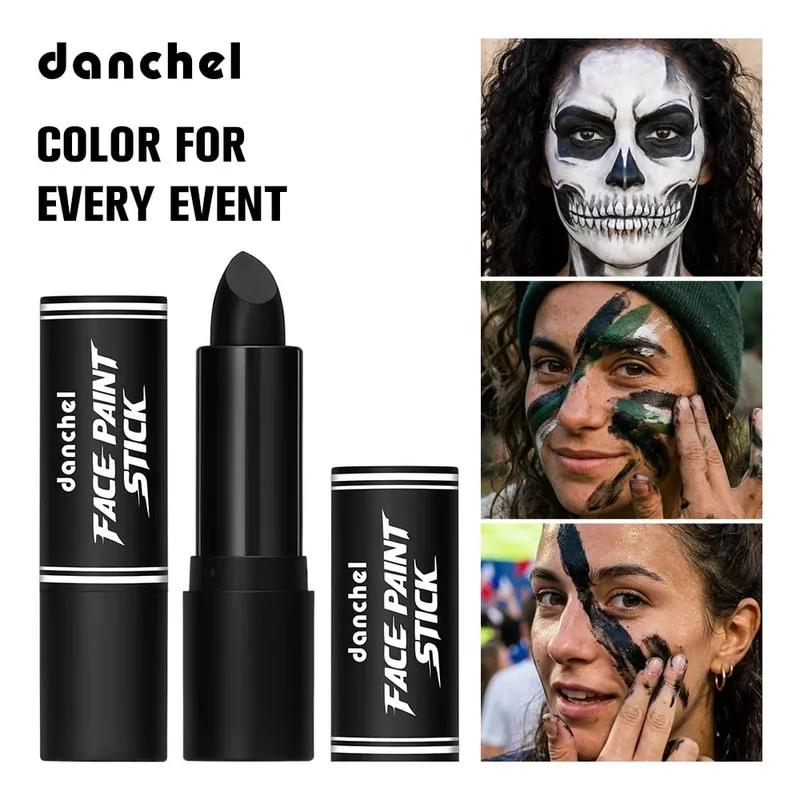 Halloween Witch Costume Makeup Set With Drawstring Bag Eyeshadow Lipstick Eyeliner Brow Face Paint for Halloween Cosplay Party
