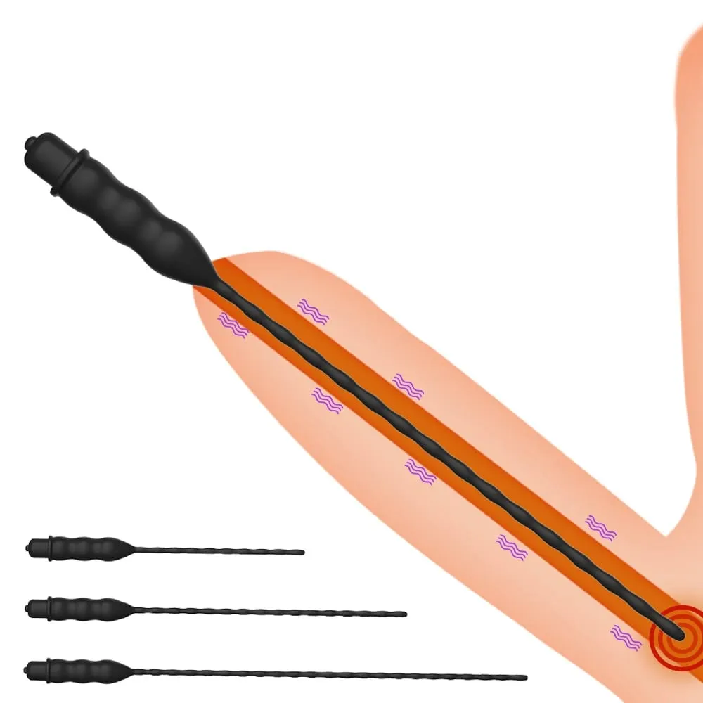 Silicone Horse Eye Stick Penis Plug Urethra Beads Urethral Stimulator Sounding Urethral Masturbation Climax Sex Toys for Men