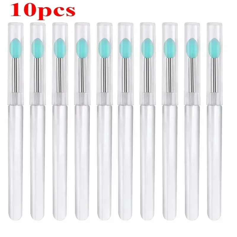 3/5/10PCS Reusable Lip Brush Silicone Lip Mask Applicator Transparent Lipstick Tool For Lip Gloss Eyeshadow Brushes Makeup Tools — image 14