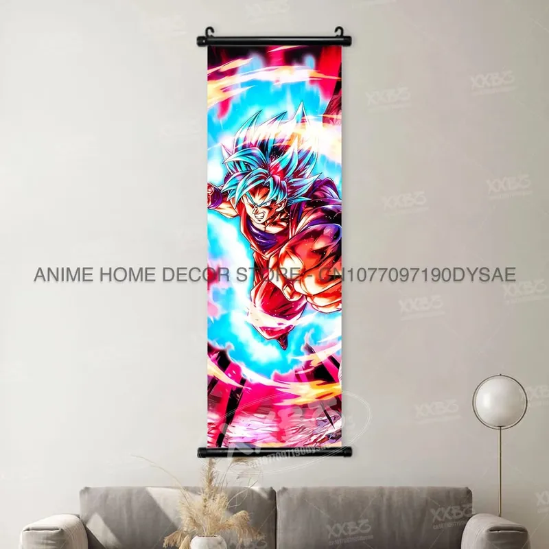 Dragon Ball Posters Anime Figures Wall Art Frieza Home Decor VegetaIII Scrolls Picture Goku Hanging Painting Son Gohan Wallpaper — image 13
