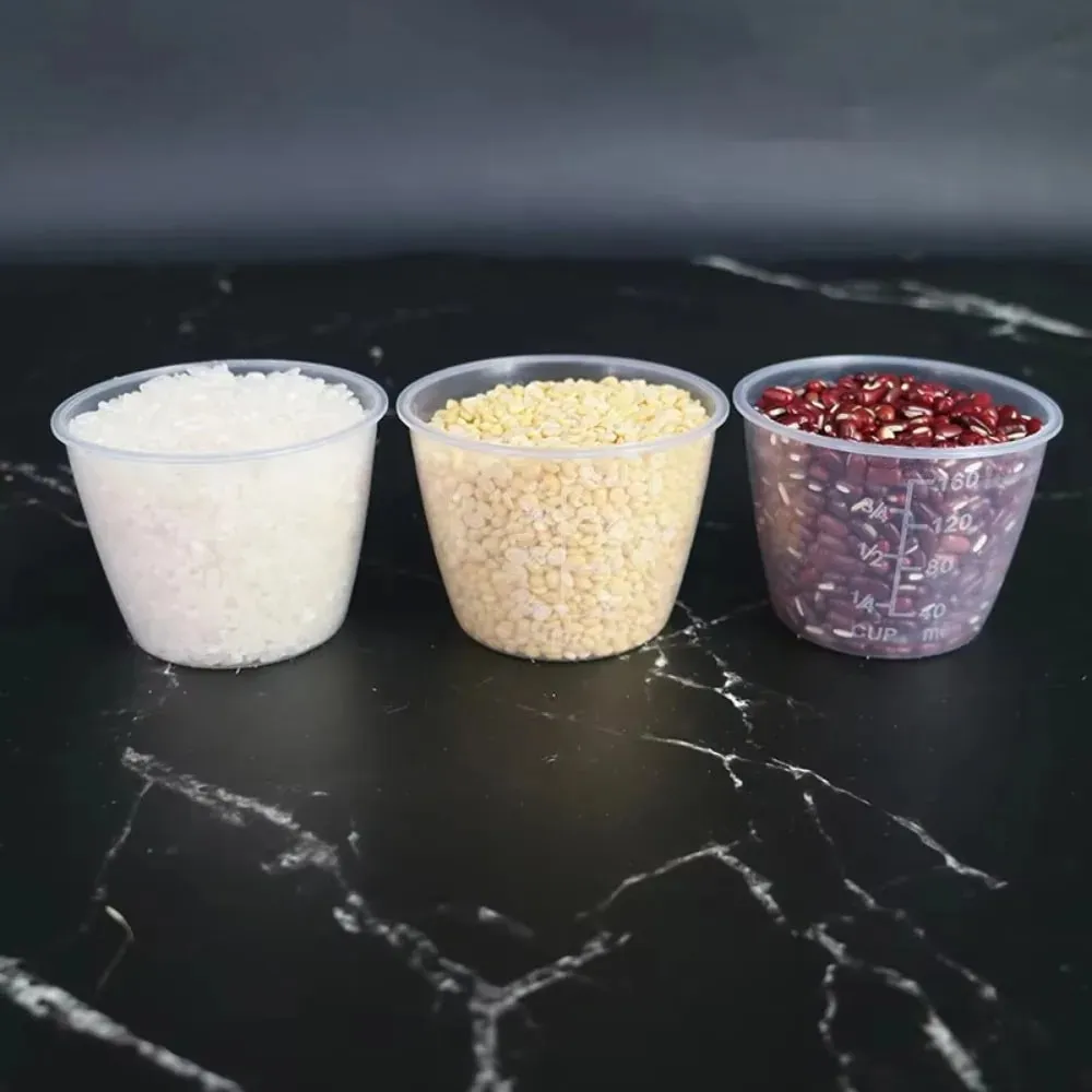 Mini 100/160ml Rice Measuring Cup Plastic with Scale Measuring Jugs Clear Digital Kitchen Scale Measurement Tools