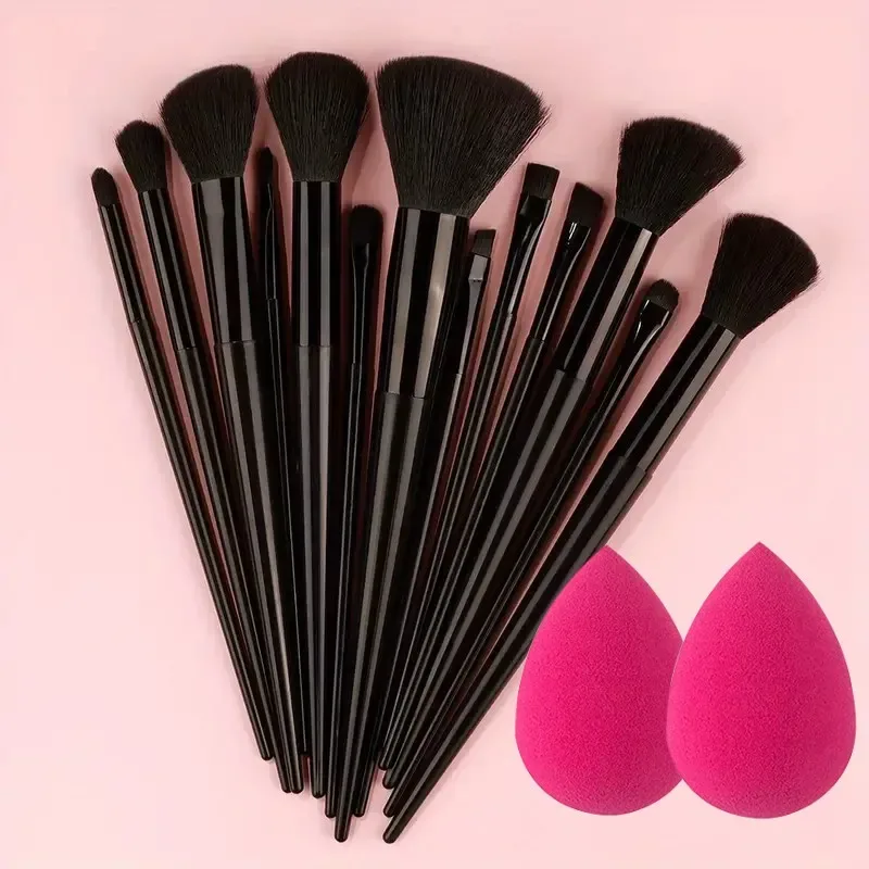 13Pcs Soft Fluffy Makeup Brushes Set for Cosmetics Foundation Blush Powder Eyeshadow Kabuki Blending with Makeup Sponge Egg — image 11