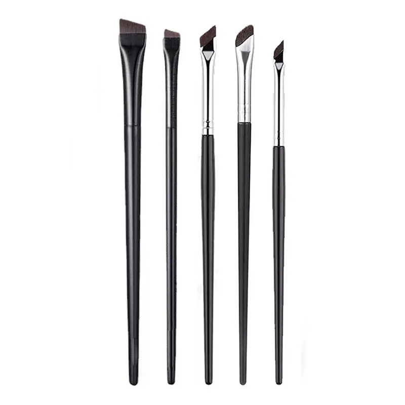 ●Brow Contour Makeup Brushes Eyebrow Eyeliner Brush Professional Super Thin Angled Liner Eye Brush Make Up Tools — image 3