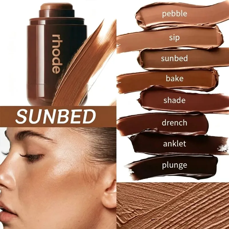 Contour Bronzer Stick Non-fading Waterproof Pocket Blusher LipBoost Lip Gloss Moisturizing Colada Lipstick Eye Patch — image 10