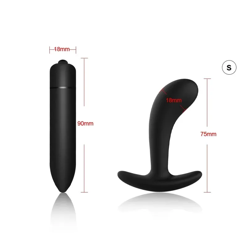 4pcs Beginner Silicone Butt Plug Anal Plug for Men Prostate Massager for Gay Mini Anal Bullet Vibrator Sex Toy for Men Women