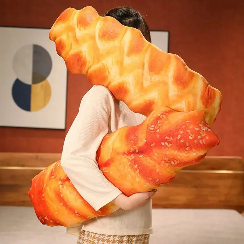 20/50cm Long Bread Pillow Stuffed Like Real Sesame S Cheese Denmark Toast Chopped Green Onion Sleeping Hug Support Leg Gift