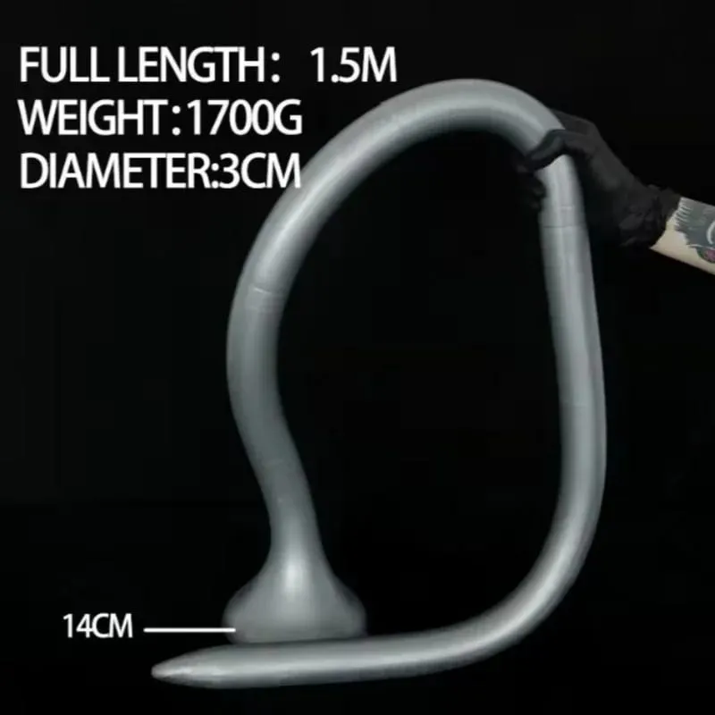 150 cm Überlänge Analdildo Tiefenstimulator Silikon Langer Analplug Großer ButtPlug Prostatamassage Masturbator Sexspielzeug SexShop