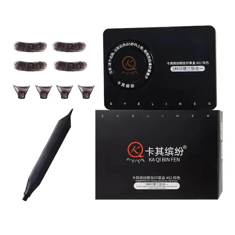 3 in1 Portable Eye Makeup Seal Case Lower Eyelash Seal Eyeliner Seal Spot Mole Makeup Product Durable Non fading Waterproof