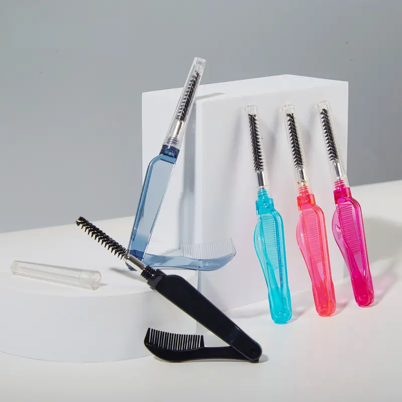 1 Pc Dual Purpose Double Head Stainless Comb Eyelash Eyebrow Comb Makeup Mascara Brushes Eyelashes Wands for Make Up Tools — image 1