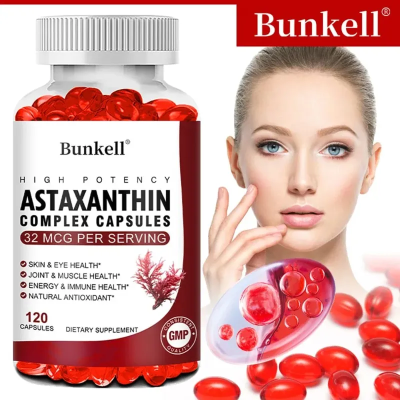 Capsules complexes d'astaxanthine - avec