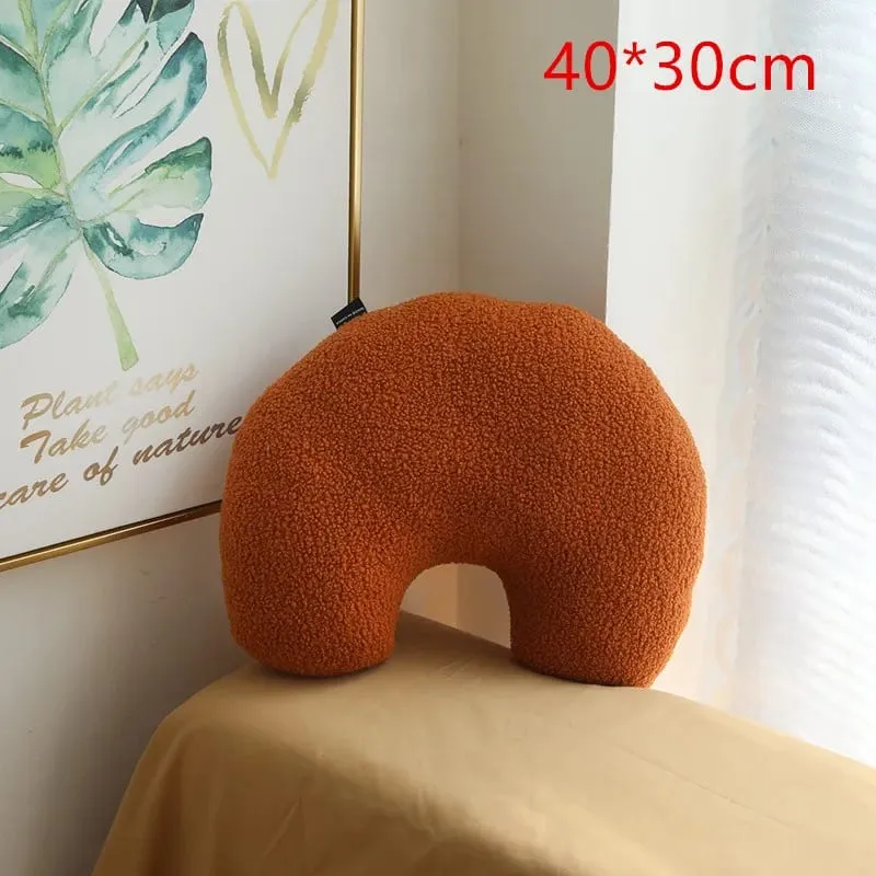 New Nordic Ball Solid Color Cushion Stuffed Flower Plush Pillow for Sofa Waist Office Cushion Kid Toy Gifts Home Decoration