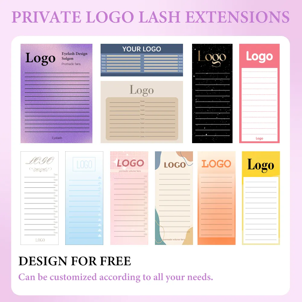 320 Fans Pointy Base Premade Volume Fans Medium Stem Sharp Thin Pre Made Russian Volume Fan Eyelash Extensions Custom Logo
