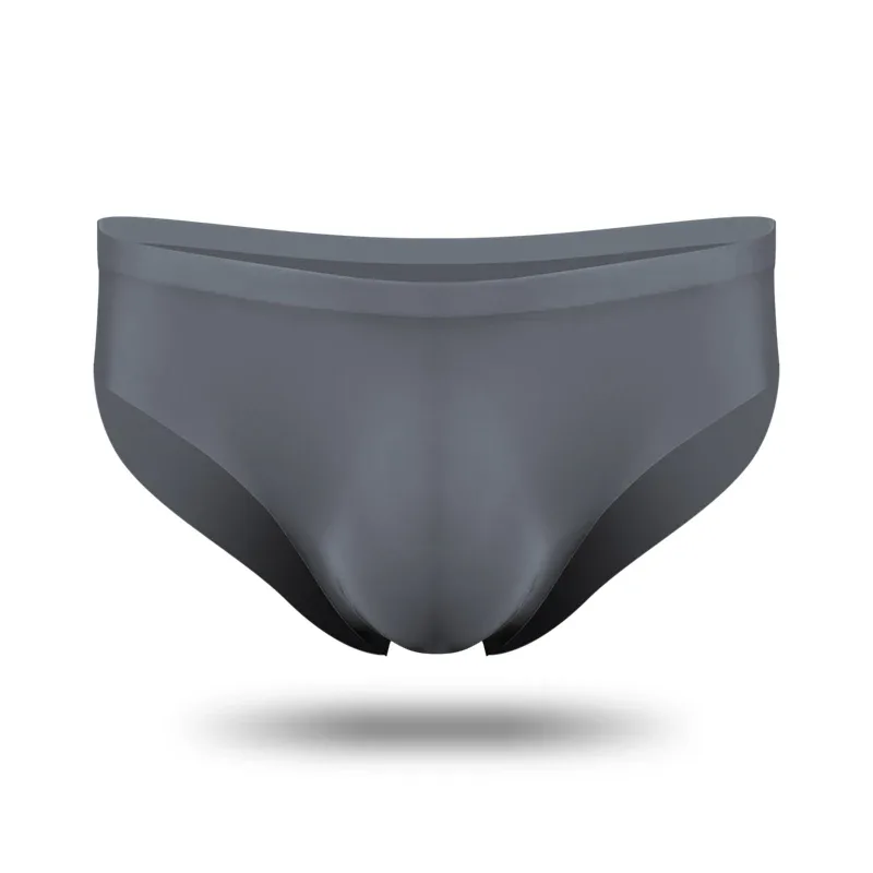 3PC Men's underwear ice silk briefs, summer breathable, quick-drying, seamless shorts, transparent ultra-thin, personalized l — image 3