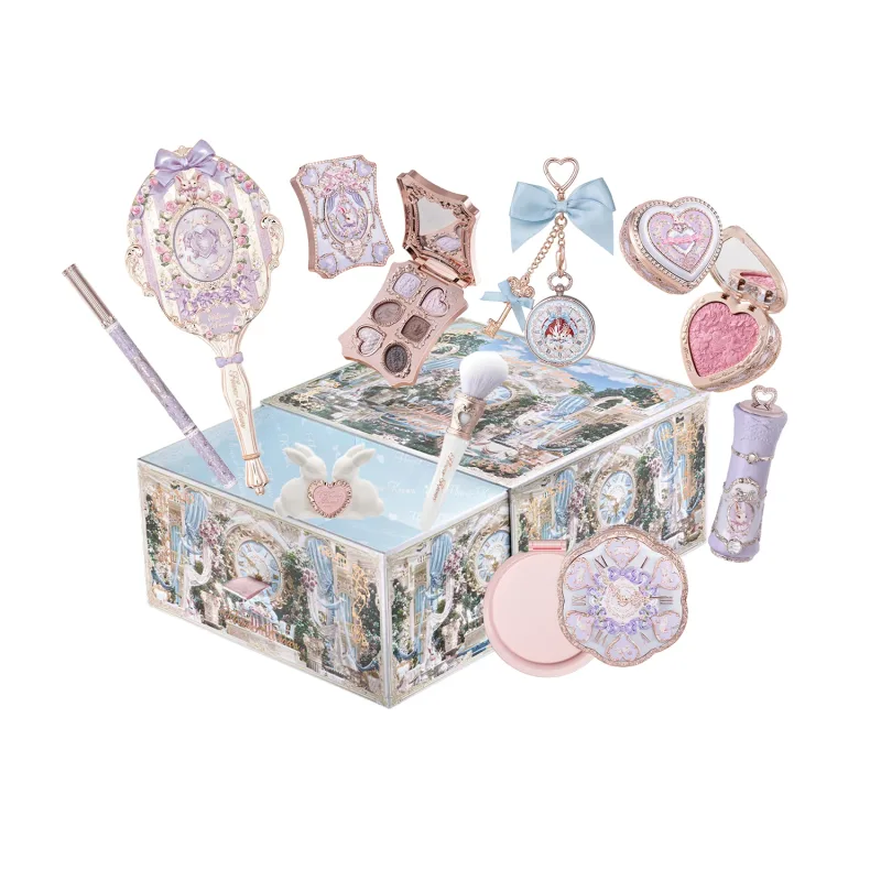 Flower Knows Bunny Garden Makeup Set - Free Cosmetics Box with Blush Eyeshadow Lip Gloss High-Quality Gift Set