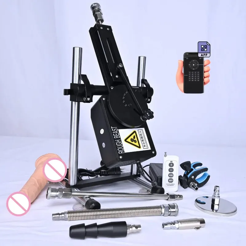 Rough Beast A5/A6 70W Sex Machine with APP Control Automatic Masturbation Dildo for Couples Women Men Adult Erotic Toys Sextoy