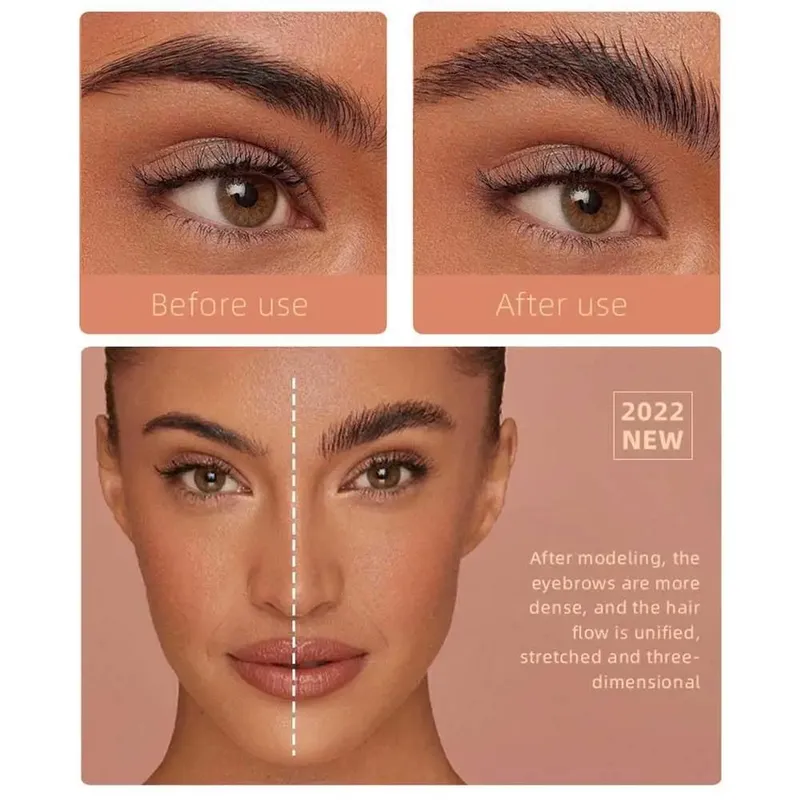 Eyebrow Styling Glue Pomade Eyebrow Styling Soap Brows Gel Wax Fixer With Brush For Women Eyebrow Cosmetics Make Up Eyebrow Gel