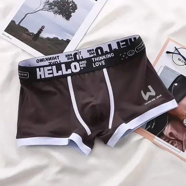 1/4 bitar Herrunderkläder Bomull Boxershorts Herrunderkläder Boxerbyxor Andas U Konvex Herrunderkläder Sexiga Plus Size — image 12