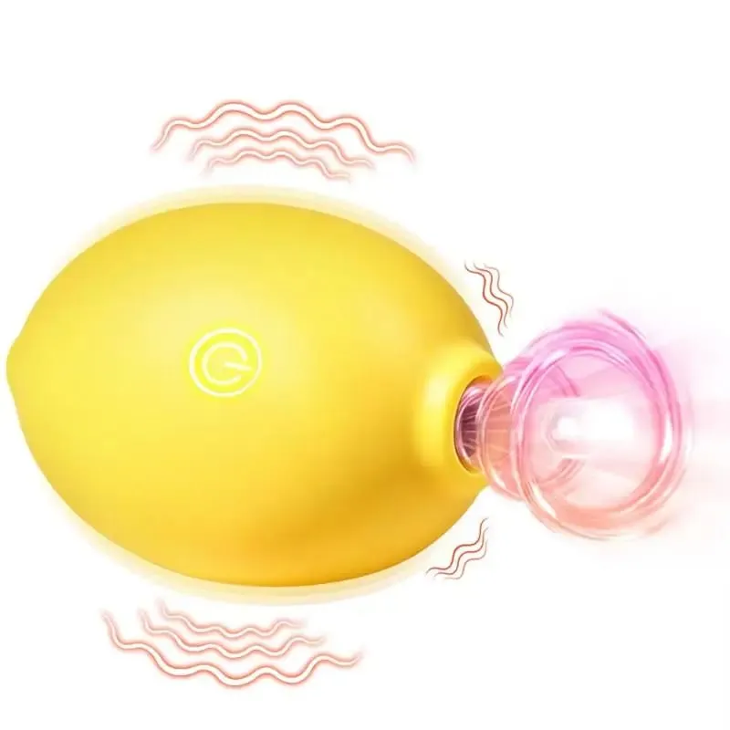 1Set Vakum Kuat Menghisap Lemon Vibrator Oral Nipple Stimulator untuk Wanita Wanita Blowjob Sucker Massager Melancap Mainan Seks — image 5