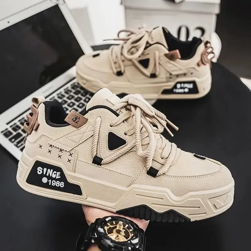 Spring men's new fashionable low top board shoes trendy versatile sports shoes casual comfortable men's sneakers