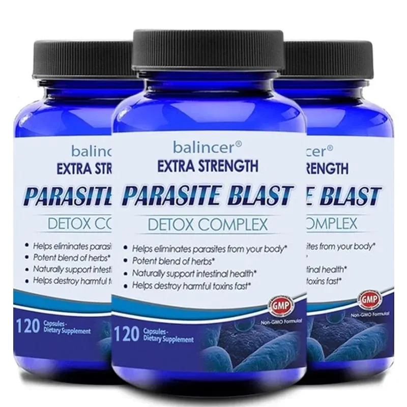 Parasite Detox Body Cleansing Complex with Cranberry Zinc & Garlic Support Cleansing Gut Health Improve Immunity Supplement
