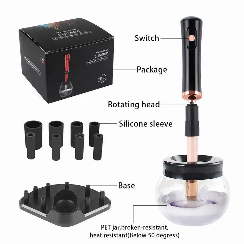 Professional Electric Makeup Brush Cleaner Fast Washing Drying Make up Brushes Cleaning Makeup Brush Tools Accessories