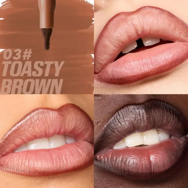 Lip Liner LongLasting Waterproof Highly Pigmented Long-lasting Color Creates 3D Plump Lips Defining Makeup