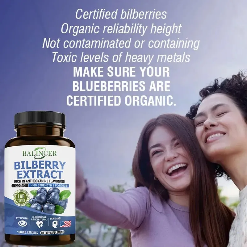 Bilberry Extract Supplements - Rich in Antioxidants Promote Vision Health and Protect Eyes Promote Brain Health — image 4