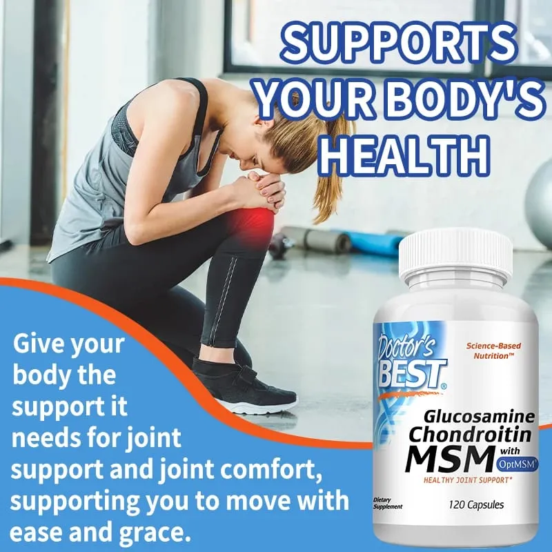 Glucosamine Chondroitin MSM with OptiMSM Joint Support Helps with Joint Mobility Overall Health