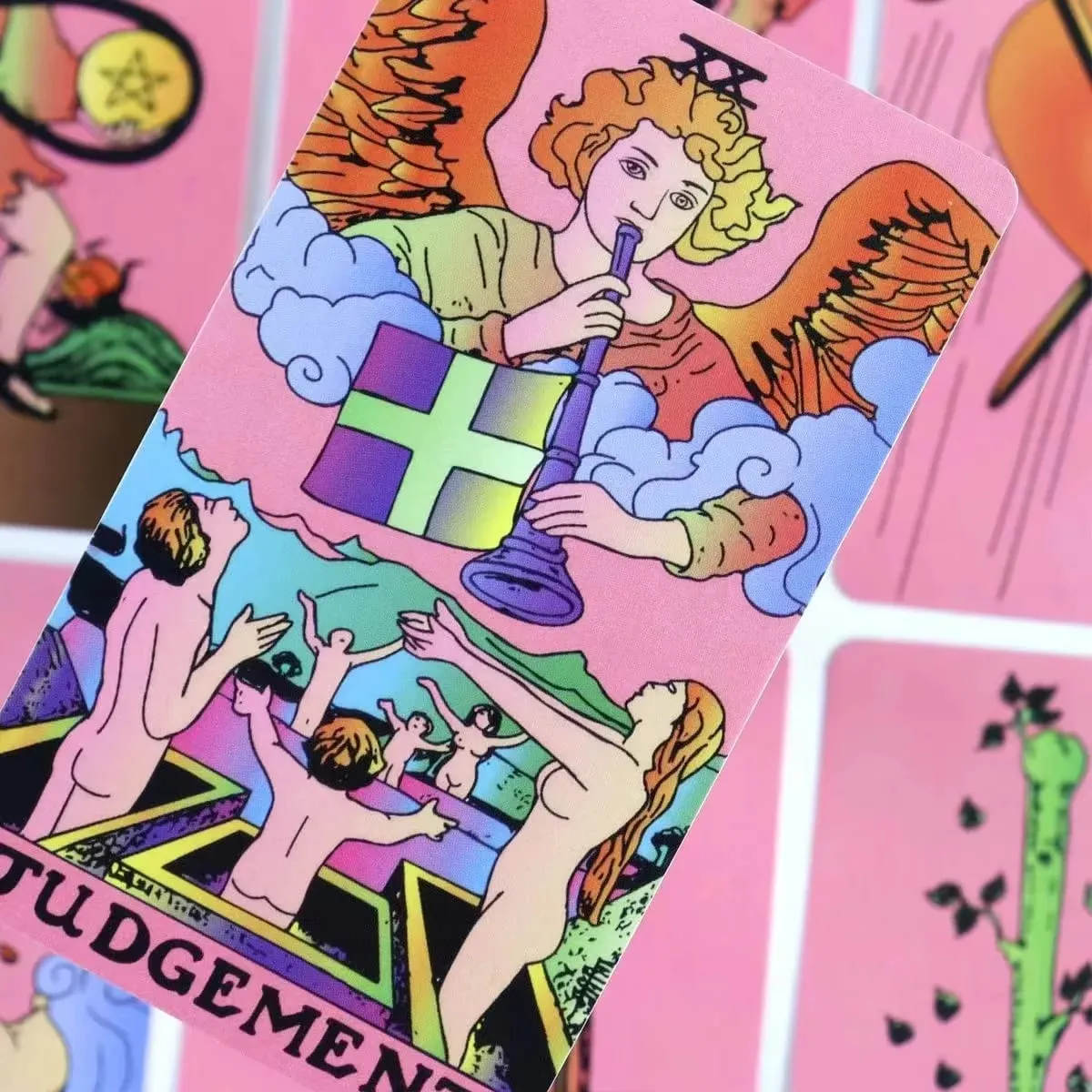 Pink A.E. Classic Tarot Cards Deck Rider Waite Smith Style Divination Fortune Telling Oracle Cards 78 Cards English Ver.