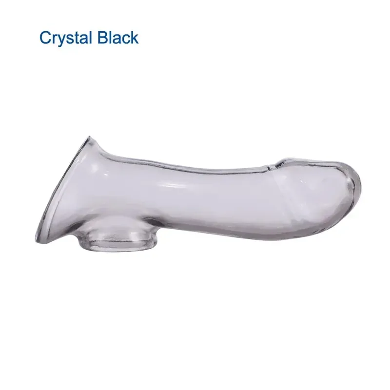 High Elastic Adult Penis Sleeve Cock Extender Reusable and Safer Condoms Sex Toy for Couple Man Delay Ejaculation Tools