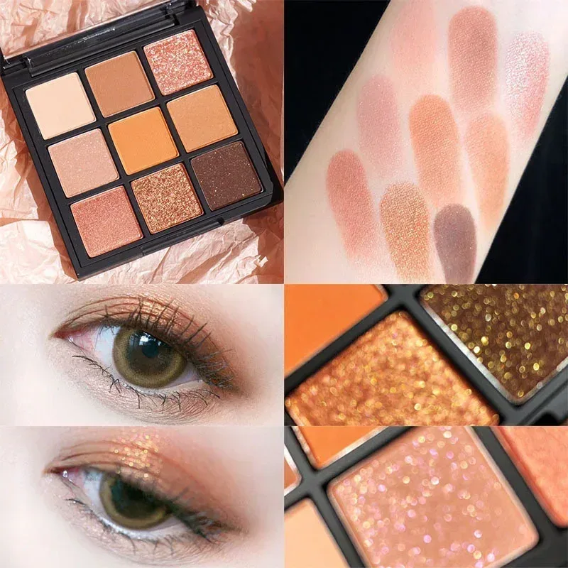 9-Grid Eyeshadow Palette Glitter Pearlescent Matte Acrylic Transparent Eye Shadow Makeup Long Lasting Women Beauty Cosmetics 1PC — image 17