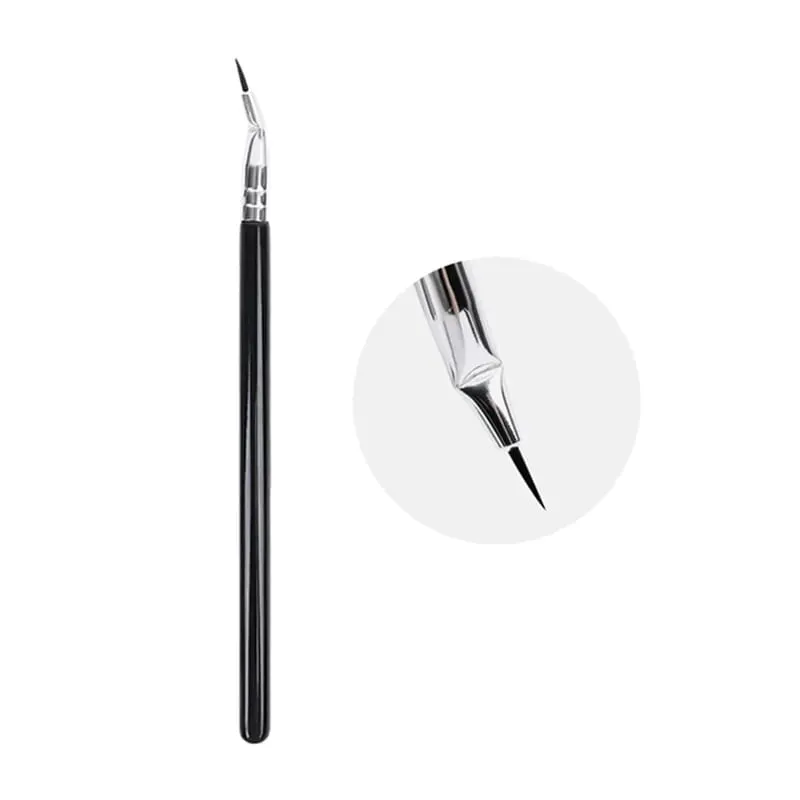Bent Liner Makeup Brushes Angled Eyeliner Brush Fine Eyeliner Brushes Eye Contour Makeup Tool Eyeshadow Eye Brow Brushes Tool