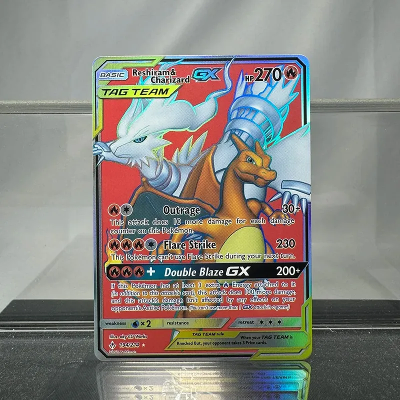 Charizard PTCG Single Collection Card 1st Edition 1996 Vmax Ex Rare Rainbow Card PKM Proxy Cards Toys Gifts — image 15