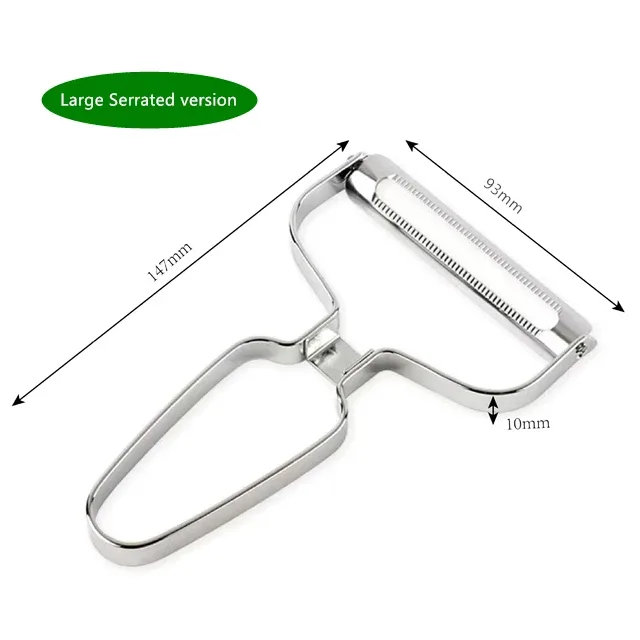 Peeler Vegetables Fruit Stainless Steel Knife Cabbage Graters Salad Potato Slicer Kitchen Accessories Cooking Tools Wide Mouth — image 9