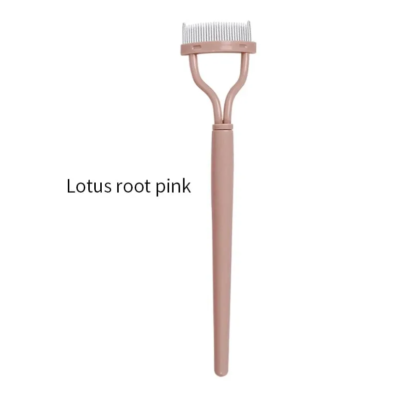Eyelash Separator Metal Teeth Straight Eyelash Curler Beauty Makeup Stainless Eyelash Brush Comb Mascara Curl Makeup Tool — image 9