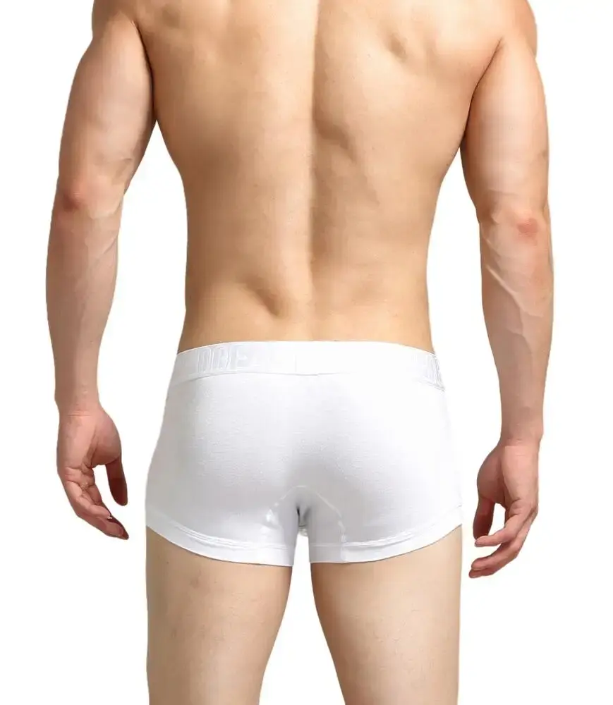 Men's Ribbed Boxer Briefs with 3D Contoured Pouch Elastic Waistband Soft Stretch Fabric for Comfort Casual Underwear