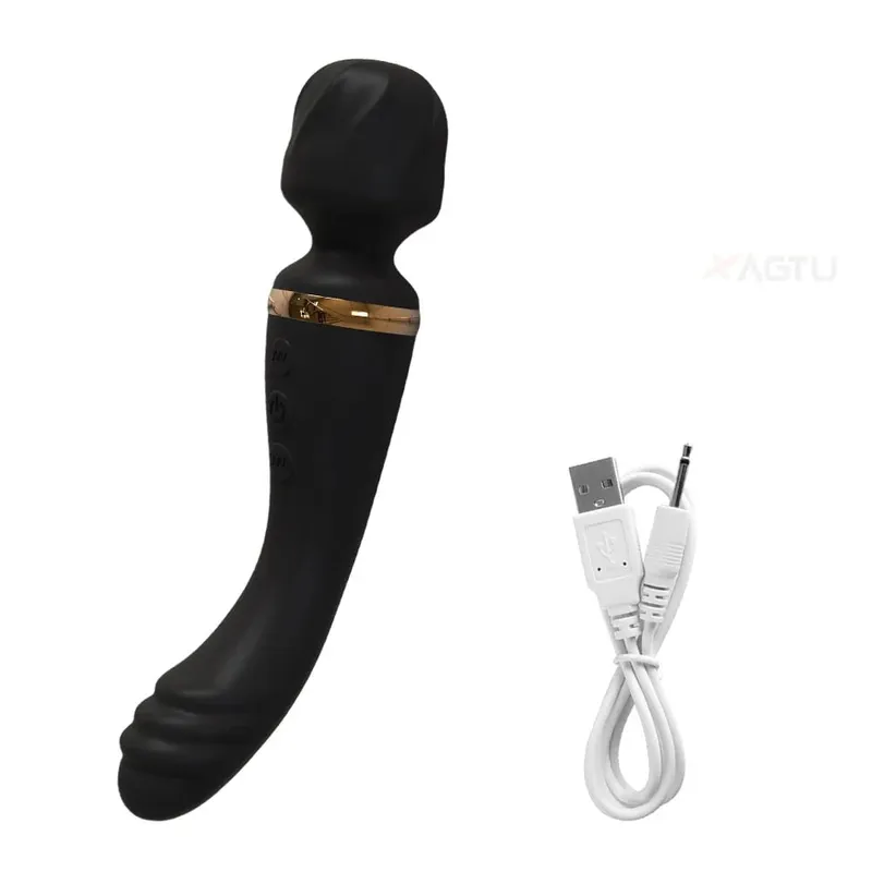 2 σε 1 AV Wand Vibrator για γυναίκες Clit G-Spot Stimulator Θηλές Μασάζ στήθους Γυναικείο σεξουαλικό παιχνίδι για γυναίκες